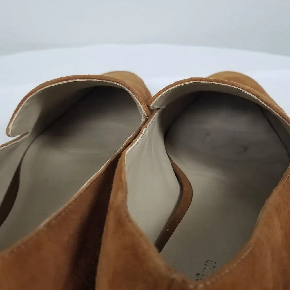 Reformation Brown Suede Quiet Luxury Minimalist Academia Bonnie Loafers Size 10 - Picture 9 of 12